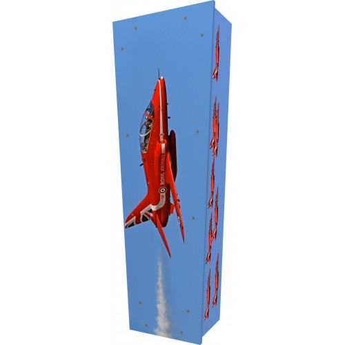 Freedom (Formation Flying) - Personalised Picture Coffin with Customised Design.